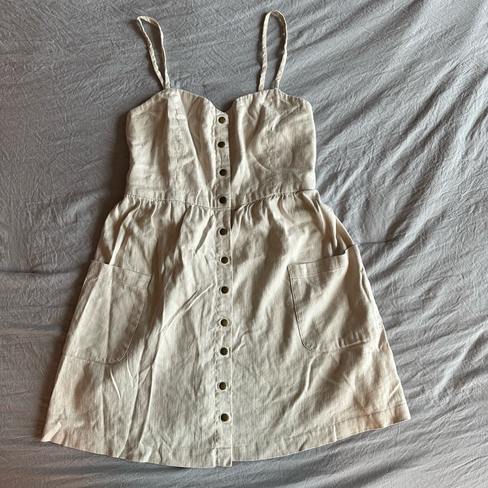 White button dress